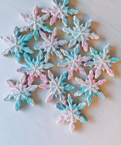 R&M International Snowflake Cookie Cutters, Assorted Sizes, 7-Piece Set 7-Piece Set (Polyresin Coated) Blue 24 81BKduiminL 1