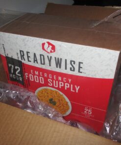 READYWISE - 72 Hours, 32 Servings, Emergency Food Supply, MRE, Pre-made, Freeze-Dried, Survival Food, Meal Essentials for, Camping, Hiking, and, Emergencies, Individually Packaged, 25-Year Shelf Life 28 81BLffztrFL