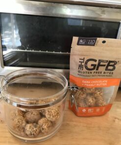 The Gluten Free Bar, Protein Bites, Dark Chocolate Peanut Butter, 4 Ounce, Vegan, Dairy Free, Non GMO, Soy Free 4 Ounce (Pack of 1) 20 81BLyDhXU3L