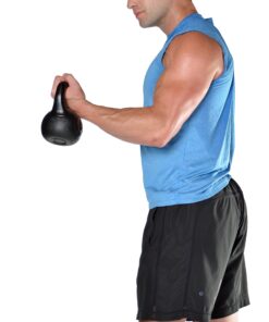CAP Barbell Vinyl Coated Cement Kettlebell | Multiple Sizes Black 20LBS 7 81BMcOXxrL