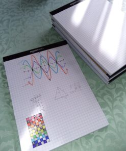 Amazon Basics Quad Ruled Graph Paper Pad, 600 Count, 6 pack of 100 Sheets, White, Letter Size 8.5 x 11-Inch 21 81BMx8ZJKIL