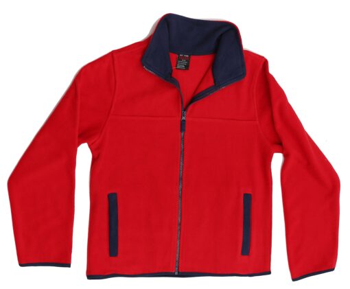 At The Buzzer Polar Fleece Boys Jacket 6-7 Red / Navy