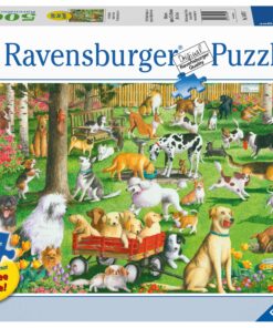 Alternative view of Ravensburger at The Dog Park Large Format 500 Piece Jigsaw Puzzle for Adults – Every Piece is Unique, Softclick Technology Means Pieces Fit Together Perfectly