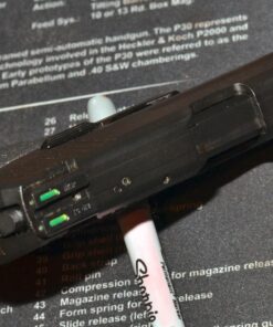 TRUGLO TFX PRO Handgun Sight | Compact Snag-Free Durable Shock-Resistant Glowing Tritium & Fiber-Optic Xtreme Night Sight for Handguns HK P30 Set 19 81BOexEJSIL