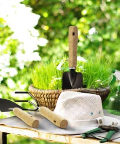 8-Piece Garden Hand Tool Set - Canvas Tote Gardening Tool Kit with Snip, Pruner, Rake, Trowel, Shovel, Spray Bottle, and Soft Wire Tie by Pure Garden 7 Piece 17 81BPQvrklaL