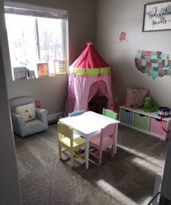 KidKraft Nantucket Wooden Storage Bench with Three Bins and Wainscoting Detail - Pastel, Gift for Ages 3+ 23 81BS5hRGJ9L