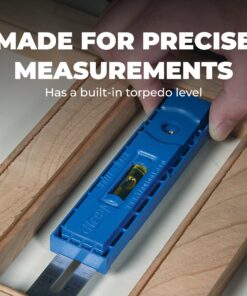 Kreg KMA2900 Multi-Mark Multi-Purpose Marking & Measuring Tool, Alloy Steel - Measuring Tools for Woodworking - Measurement Tool - Carpentry Tools & Accessories Blue 18 81BSXepNU4L