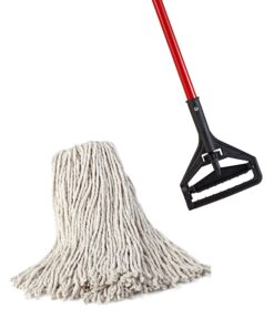 O-Cedar Heavy Duty Looped-End String Mop, Pack - 1, Commercial-Grade 7 81BUiuhmU4L