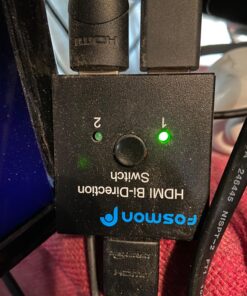 Fosmon 4K HDMI Switch 2 in 1 Out 4K@60Hz, 2-Port Bi-Directional HDMI 2.0 Switcher Splitter Hub UHD 3D HD 1080p HDCP, for HDTV, PS5/4, Xbox, Apple TV 2-Port / 4K@60Hz 28 81BWR3 sn9L