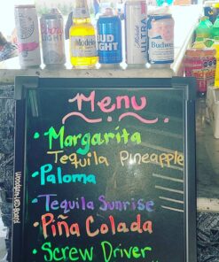 Woodsam Dry Erase Led Board - 16" x 12" Erasable Neon Writing Message Drawing Sign Board with 2 Liquid Chalk Markers for Home/Shop #1 16" X 12" 24 81BYftyOwpL