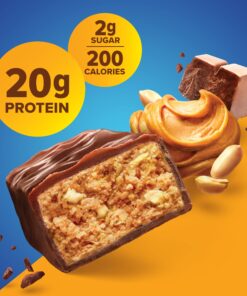 Pure Protein Bars, High Protein, Nutritious Snacks to Support Energy, Low Sugar, Gluten Free, Chocolate Peanut Butter, 1.76oz, 12 Count (Packaging May Vary) 22 81BZrzqpXWL
