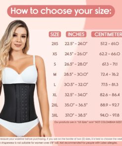 Lady Slim Fajas Colombianas Reductoras Y Moldeadoras para Mujer Underbust Latex Waist Trainer Hourglass Body Shaper for Women Blue Small 33 81BaBq yqZL