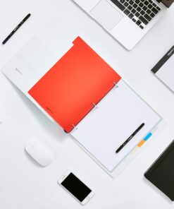 Amazon Basics 3-Ring Binder Plastic Divider Set, 3-Hole Punched Letter Size 8-Tab Dividers, 6 Pack, Assorted Color 17 81BbrND71HL