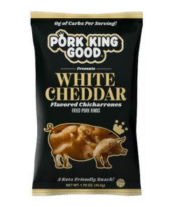 Alternative view of Pork King Good Pork Rinds (Chicharrones) (Variety 4 Pack: White Cheddar/Onion & Sour Cream) Variety Pack: White Cheddar / Onion & Sour Cream 1.75 Ounce (Pack of 4)