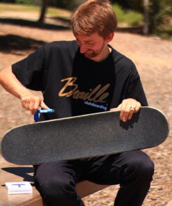 Alternative view of Braille All-in-One Skate Tools Multi-Function Portable Skateboard T Tool Accessory with T-Type Allen Key and L-Type Phillips Head Wrench Screwdriver