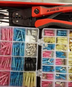 Electronix Express 250 Piece Heat Shrink Wire Connector Kit Waterproof Marine Automotive Terminals Set 6 81BdBn64KL