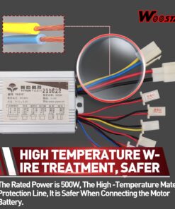 WOOSTAR Motorcycle Speed Controller 36V 500W Replacement for Electrical Scooter E Bike Bicycle Tricycle Brush 10 81BdlvGcTeL