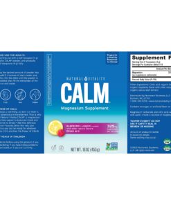 Natural Vitality Calm, Magnesium Citrate Supplement, Anti-Stress Drink Mix Powder - Gluten Free, Vegan, & Non-GMO, Raspberry Lemon, 16 oz 16 Ounce (Pack of 1) 55 81Be0BNCbgL