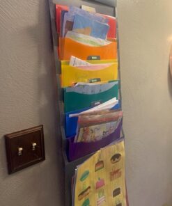 Amazon Basics Hanging 6 Pocket File Folders, 36 in - Multicolor 18 81BeFqrvlXL