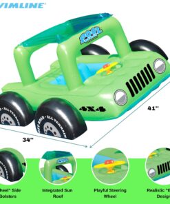 Alternative view of Swimline Inflatable Pool Buggy Float Green Buggy Car Pool Float