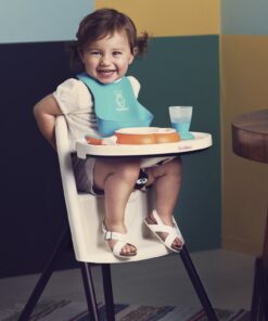 BABYBJORN Baby Plate, Spoon and Fork - Orange/Turquoise, 2-Pack 1 24 81Bf25XsfzL