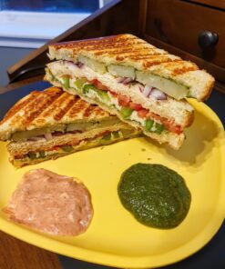 George Foreman 4-Serving Removable Plate Electric Grill and Panini Press, George Tough Non-Stick Coating, Drip Tray Catches Grease, Black 42 81BfbHjB1TL