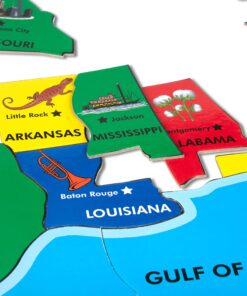 Melissa & Doug USA Map Floor Puzzle (51 pcs, 2 x 3 feet), Multi 30 81BfudbQCZL 1