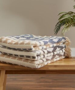 DII California Casual, Colby Southwest Woven Throw, Dark Brown & Stone, 50x60 50x60" 22 81BgwMdEtqL 2