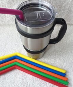 Housavvy Sippy Cups for Toddlers, Easy Clean, Dishwasher Safe, BPA Free Kids Stainless Steel Cups with Tritan Lids and Kids Smoothie Silicone Reusable Ocean -1 25 81BhdonO1gL