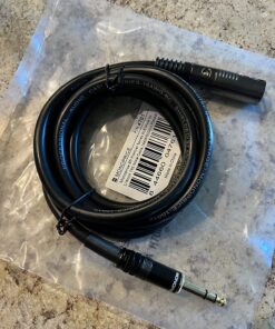 Monoprice XLR Male to 1/4-Inch TRS Male Cable - Gold Plated, High Fidelity and Eliminate Noise in the Recording Studio and On Stage, 16AWG, 6 Feet, Black 6Ft 35 81BirNjy94L