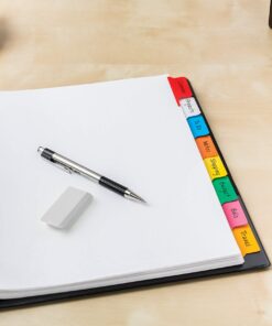 AVERY 8-Tab Binder Dividers, Write & Erase Multicolor Big Tabs, 6 Sets, School Binder Organizers (23079) - 73079 15 81BjufyI6vL