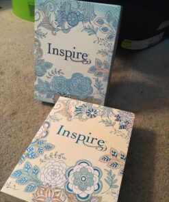 Tyndale NLT Inspire Bible (Softcover, Aquamarine): Journaling Bible with Over 400 Illustrations to Color, Coloring Bible with Creative Journal Space - Religious Gift that Inspires Connection with God Paperback 39 81BkG6QBNEL