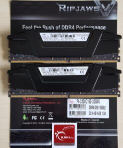 G.SKILL Ripjaws V Series (Intel XMP) DDR4 RAM 32GB (2x16GB) 3200MT/s CL16-18-18-38 1.35V Desktop Computer Memory UDIMM - Black (F4-3200C16D-32GVK) 42 81BkL9WPJwL