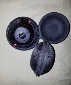 Earbuds Case 2 Pack - GLCON Small Electronic Zipper Case - Shockproof Hard EVA Storage Pouch Zipper Carrying Case for Airpods, Earphone, Ear Bud, Adapter, Cable, Charger, Headset - Black 38 81BkOzygvtL