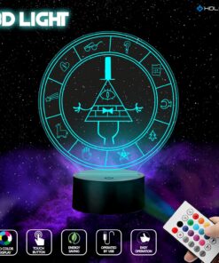 LDREAMAM Gravity 3D Falls Bill Cipher Wheel Lighting Decor Gadget Lamp , Acrylic, Awesome Gift (MT026) 12 81Bl8pAoABL