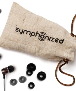 Symphonized Bling Premium Genuine Wood in-Ear Noise-isolating Headphones with Mic and Nylon Cable (Gray) Gray 13 81Blu7UNq9L