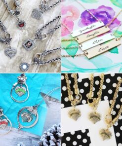 Inspired Silver - Silver Pave Heart Charm 18 Inch Necklace with Cubic Zirconia Jewelry Class Of 2016 21 81BnOR7d9jL 2