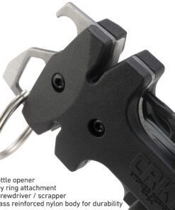 CRKT Knife Maintenance Tool: Tungsten Carbide Sharpener, Ceramic Sharpener Honing Edge, Torx Bits, Bottle Opener, Flat Screwdriver, Keychain Accessory, 9704 17 81BnVrcQ L
