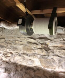 iPower GLFANXINL4FILT4MD8CTR 4 Inch 190 CFM Inline Fan Carbon Filter 8 Feet Ducting Combo with Variable Speed Controller and Rope Hanger for Grow Tent Ventilation, 4" Fan & Filter, Grey 4" Fan & Filter & Ducting 23 81Bphnps L 1