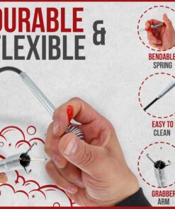 36" Snake Drain Clog Remover - Used as Hair Clog Remover for Sink, Shower, and Bathtub - Dryer Vent Cleaner, and as a Flexible Grabber Tool for Hard to Reach Places - By RAM-PRO 36 Inch 1 Pack 22 81Bq3k7cgdL