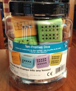 hand2mind Ten Frame Dice, Large Foam Dice for Classroom, Subitizing Dice, Math Manipulatives for Elementary School, Counting Toys for Toddlers, Educational Toys for Preschool Children (Set of 12) 34 81Bq6HhY3hL