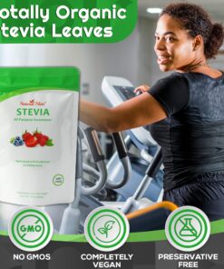 Natural Mate Zero Calorie Sweetener, 16 oz - Organic Stevia Granular Powder Blended with Erythritol - 2:1 Sugar Replacement for Keto, Paleo, Low GI 15 81Br RKEWtL