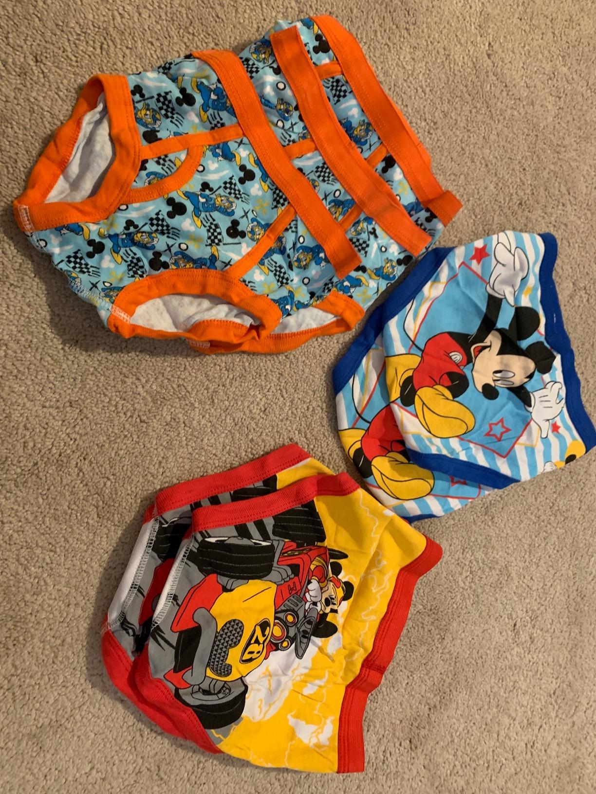 Disney Boys' Mickey Mouse 100% Combed Cotton Briefs Available In Sizes ...