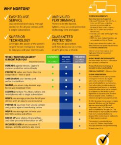 Alternative view of Symantec Norton Security Deluxe – 5 Devices – 1 Year Subscription [PC/Mac/Mobile Key Card]