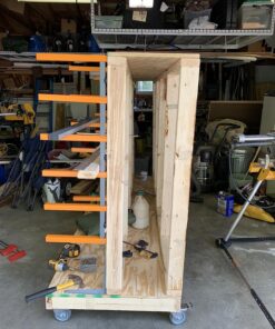 Bora Wood Organizer and Lumber Storage Metal Rack with 6-Level Wall Mount – Indoor and Outdoor Use, In Orange | PBR-001 81 81BupnMHCL