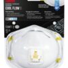 3M 8511 Paint Sanding Valved N95 Respirator, Cool Flow Valve, Disposable-Lightweight Design, 2-Pack 2 pack 10 81Bwr z66uL