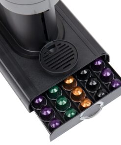 Mind Reader Nespresso Compatible Capsule Drawer, Countertop Organizer Coffee Pod Holder, Storage, 9.25" L x 15" W x 2" H, 9.21 x 15.94 x 2.36, Black 26 81BxHeEoqDL