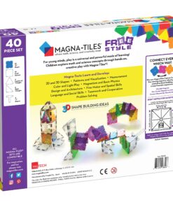 Alternative view of MAGNA-TILES Freestyle 40-Piece Magnetic Construction Set, The ORIGINAL Magnetic Building Brand