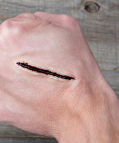 Narrative Cosmetics Scab Blood Paste, Professional SFX Theatrical Stage, Film, and Costume Makeup for Realistic Cuts and Wounds, 1 Oz. 12 81BymfMKMIL