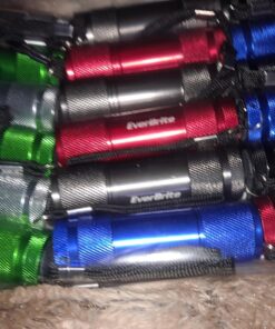 EverBrite 18-Pack Mini LED Flashlight Set - Portable Flashlights Ideal for Hurricane Supplies Camping, Night Reading, Cycling, BBQ, Party, Backpacking - Includes Lanyard & 54 x AAA Batteries 64 81BzjCD1dOL